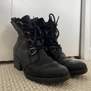 SOREL Black Combat Boots- 9.5